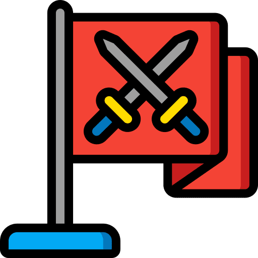 Flag flag battle wave icon