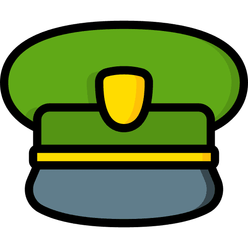 Hat security fashion uniform icon