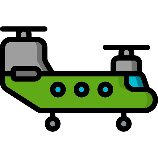 Helicopter transportation chopper helicopter icon
