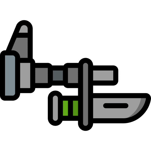 Bayonet stab bayonet gun icon