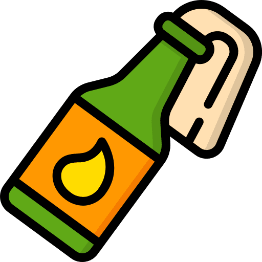 Bottle cloth bottle security icon