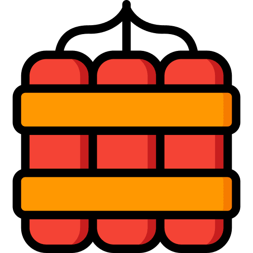 Dynamite explosion dynamite boom icon