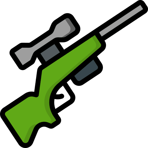 Gun army shoot gun icon