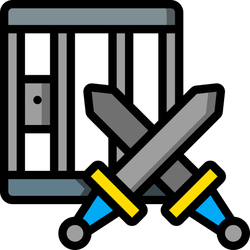Jail prison battle call icon