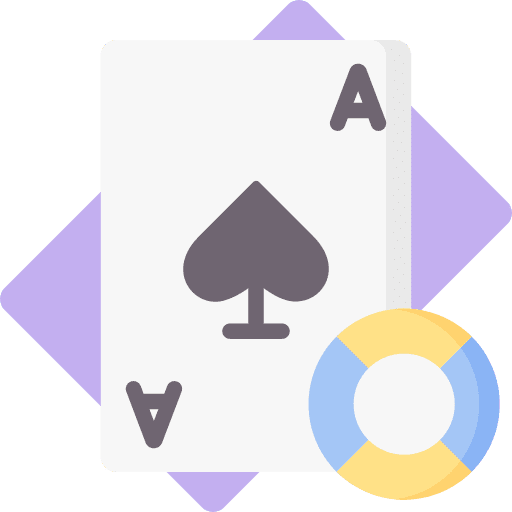 Gambling poker cards gaming playing card icon