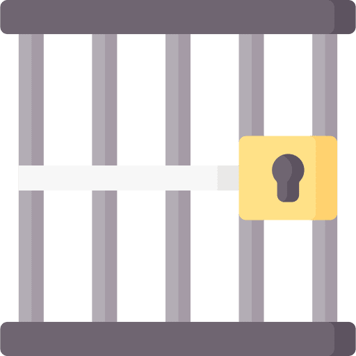 Jail miscellaneous crime prisoner icon