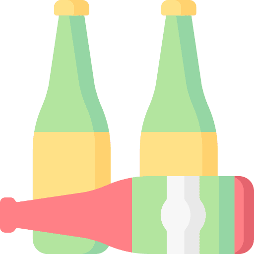 Alcohol bottle drink bad habits icon Alcohol bottle drink bad habits icon