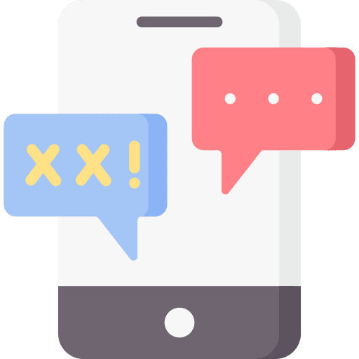 Chat smartphone argue communications icon Chat smartphone argue communications icon
