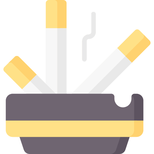 Cigarette tobacco smoke unhealthy icon Cigarette tobacco smoke unhealthy icon