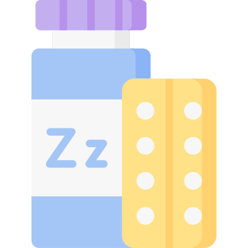 Sleeping pills medicine medication bottle icon Sleeping pills medicine medication bottle icon
