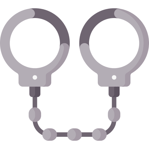 Handcuffs prision tools arrest icon Handcuffs prision tools arrest icon
