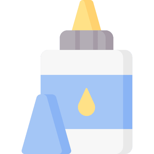 Liquid glue art handcraft office material icon Liquid glue art handcraft office material icon