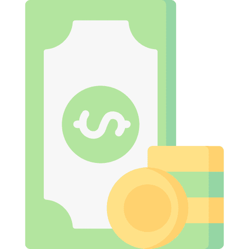 Money business and finance money stack icon Money business and finance money stack icon