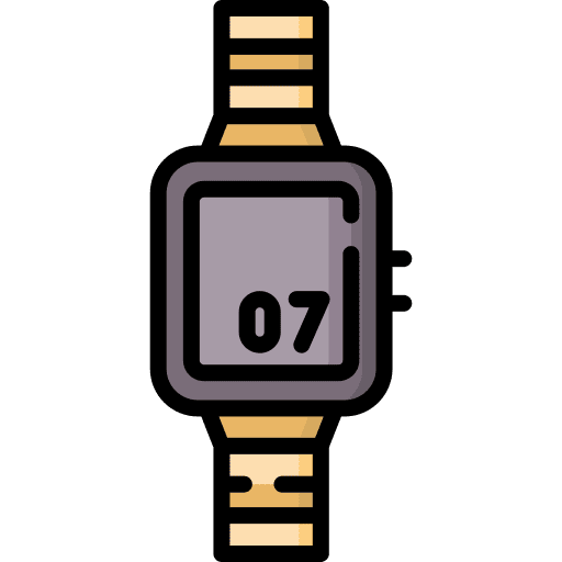 Smart watch internet of things electronics clock icon Smart watch internet of things electronics clock icon