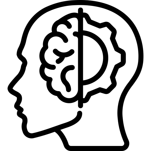 Humanoid electronics humanoid cyborg icon