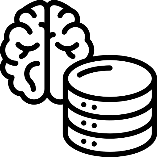 Brain server brain server hosting data storage icon Brain server brain server hosting data storage icon