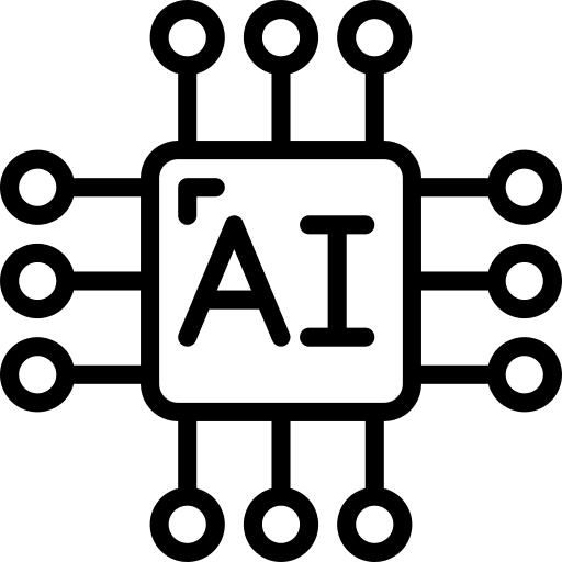 Chip networking engineering processor icon Chip networking engineering processor icon