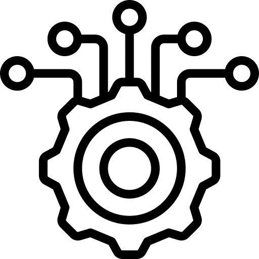 Engineering electronics gears automation icon Engineering electronics gears automation icon