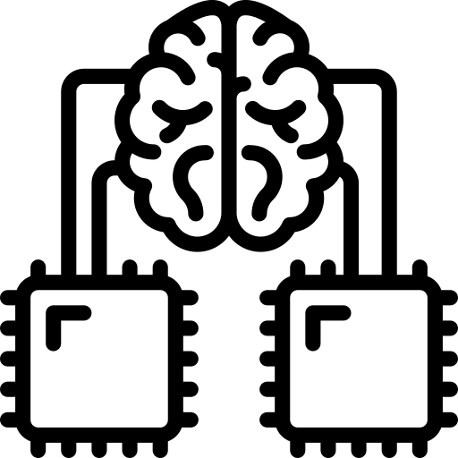 Brain brain futuristic cpu icon Brain brain futuristic cpu icon