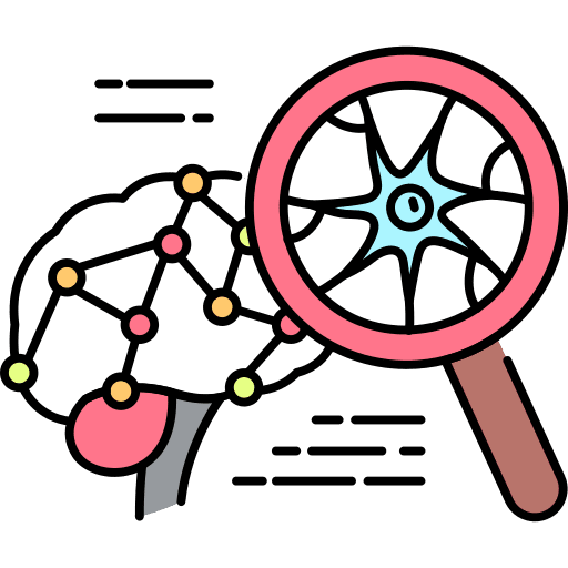 Medical neurology anatomy science icon