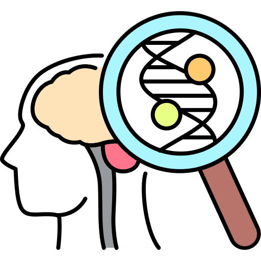 Medical education genetic psychology icon Medical education genetic psychology icon