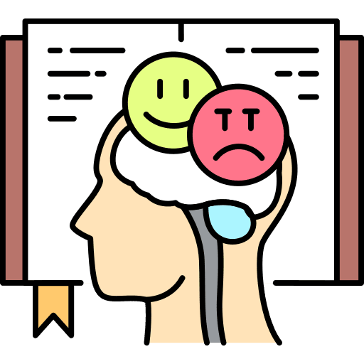 Medical mental health psychology brain icon