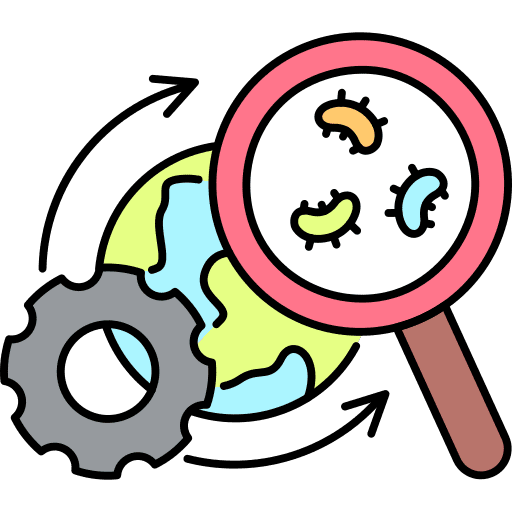 Medical science biology physics icon Medical science biology physics icon