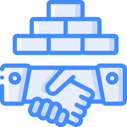 Construction agreement property construction and tools icon