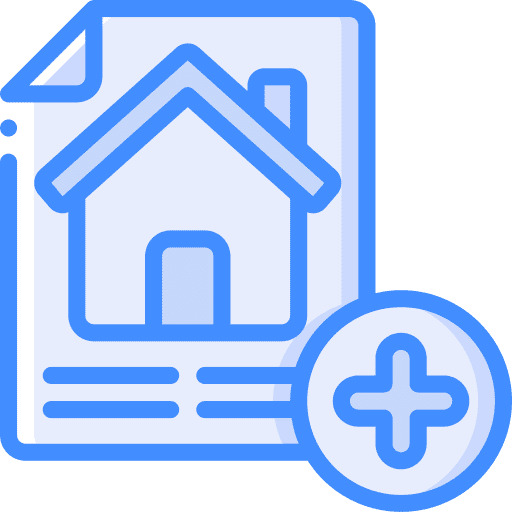 File document real estate home icon