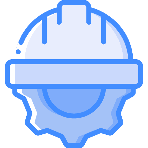 Hard hat development gear options icon