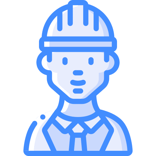 Manager production professions and jobs engineer icon