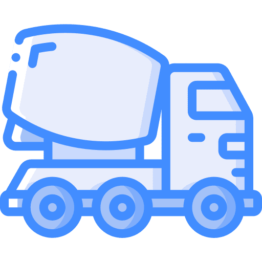 Mixer truck automobile vehicle industry icon