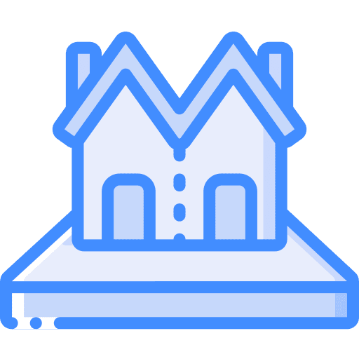 Plot house town semi detached icon