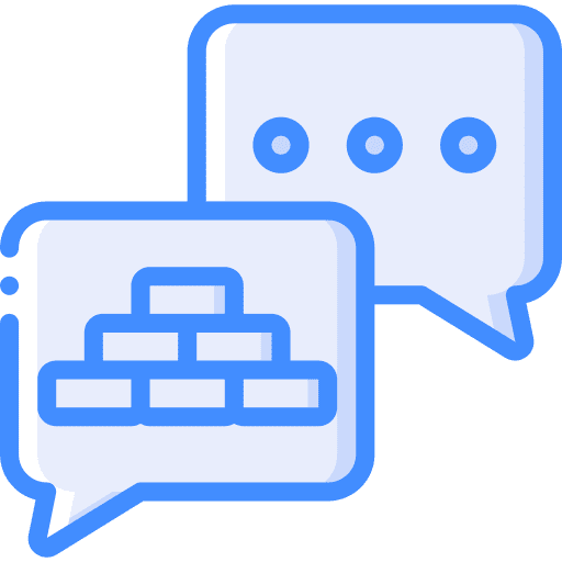 Conversation real estate chat bubble chat icon