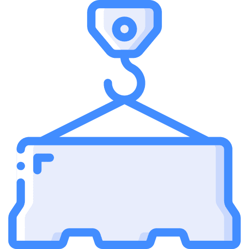 Road block construction and tools road block hook icon