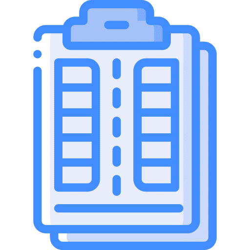 Clipboard chart plot planning icon