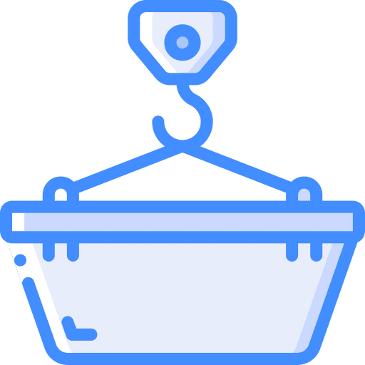 Crane construction lifting machinery icon