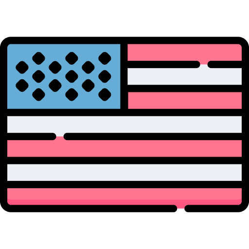 American world flag variant united states icon