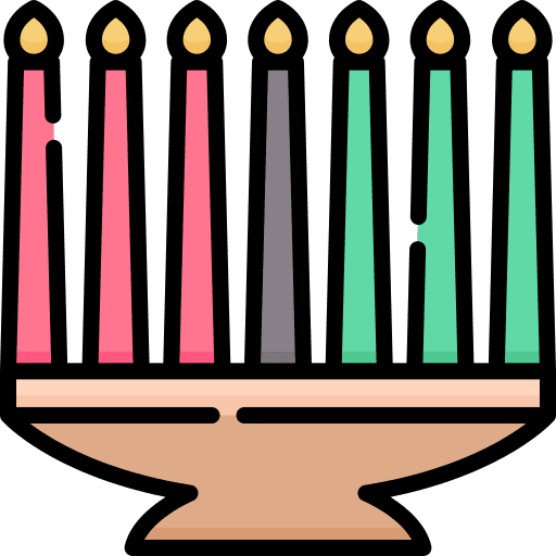 Kwanzaa cultures africa candle icon Kwanzaa cultures africa candle icon