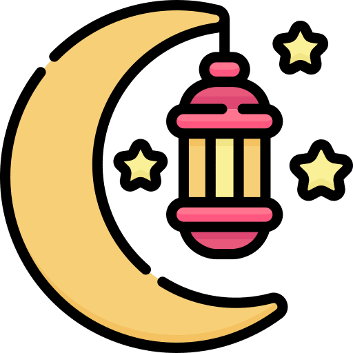 Ramadan fasting month moon icon Ramadan fasting month moon icon