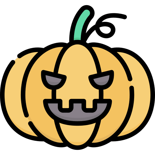 Halloween horror fear pumpkin icon Halloween horror fear pumpkin icon