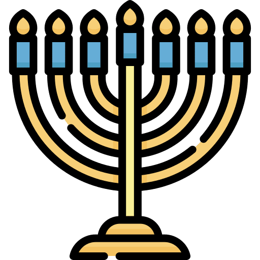 Hanukkah menorah belief religion icon Hanukkah menorah belief religion icon