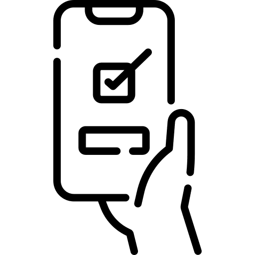 Checkout purchase bill smartphone icon