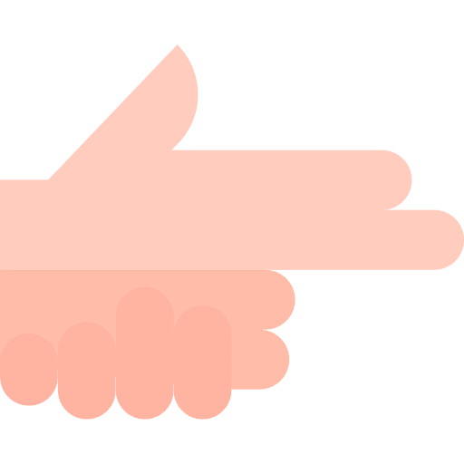 Hand pointing hand finger icon Hand pointing hand finger icon