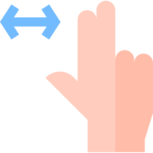 Two fingers move gesture two fingers icon Two fingers move gesture two fingers icon