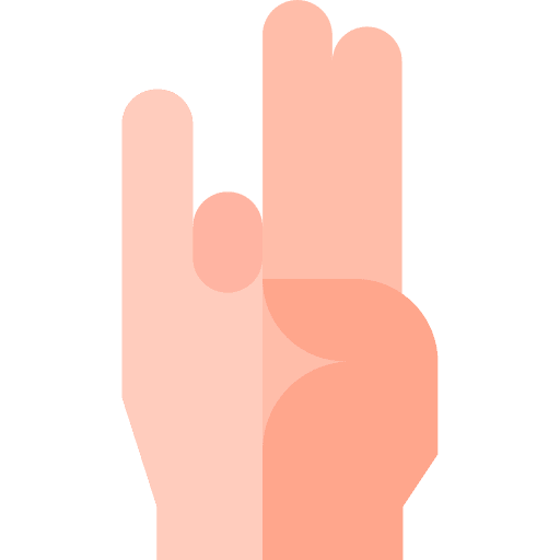 Ring finger sign language hand gesture icon Ring finger sign language hand gesture icon