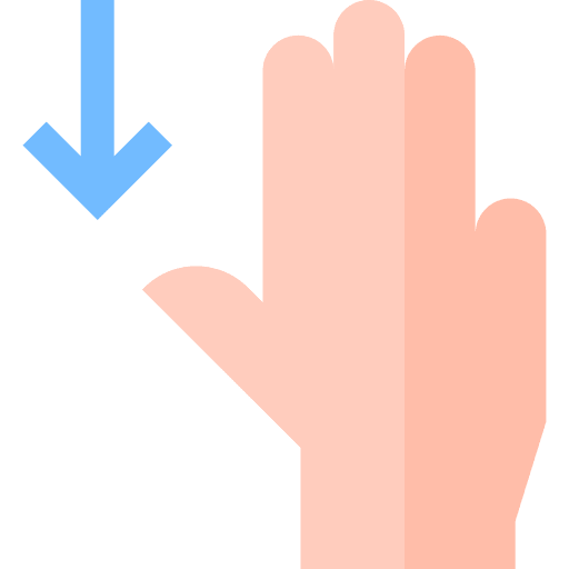 Three fingers hand direction three fingers icon Three fingers hand direction three fingers icon