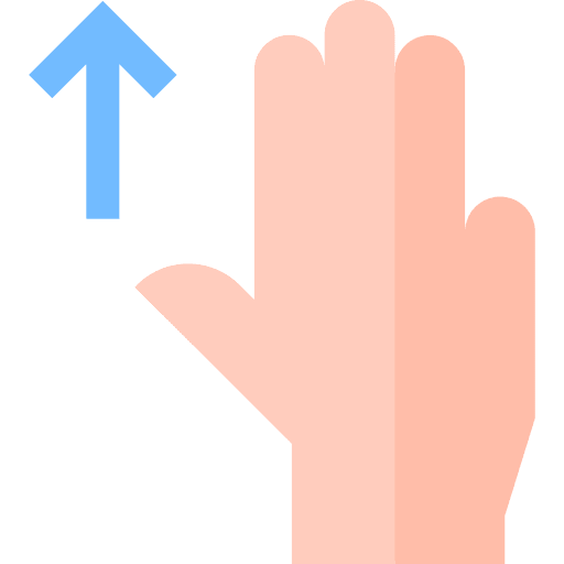 Three fingers up arrow three fingers direction icon Three fingers up arrow three fingers direction icon