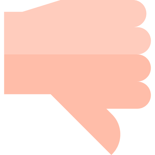 Thumb down social media dislike marketing icon Thumb down social media dislike marketing icon