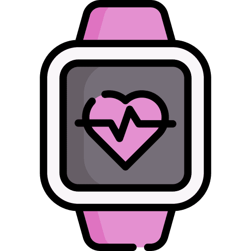 Smartwatch heart rate beats smartwatch icon Smartwatch heart rate beats smartwatch icon